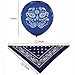 12pcs Bandanas Novelty Double Sided Print Paisley Cowboy Bandana Party Favor Scarf Headband Handkerchiefs and 24pcs Cow Balloons