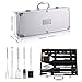 DISCOBALL BBQ Grill Tools Set, Stainless Steel Utensils with Aluminium Case 9 Barbecue Accessories, Outdoor Grilling Kit for Dad