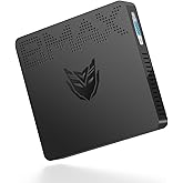 Bmax B1 Pro Mini PC, Fanless Intel N4000(up to 2.6GHz), 8GB LPDDR4 RAM/128GB eMMC, Mini Desktop Computer WiFi5 HDMI/VGA Port 