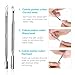 Cuticle Pusher, ETEREAUTY Stainless Steel Cuticle Remover for Gel Nail Polish Remover and Nail Art with Storage Case
