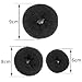 eBoot 3 Pieces Hair Donut Bun Maker Hair Ring Styler Maker Round Chignon for Women, Black