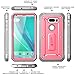 LG V30 Case, SUPCASE Full-body Rugged Holster Case with Built-in Screen Protector for LG V30 2017 Release, Unicorn Beetle PRO Series - Retail Package (Pink/Gray)
