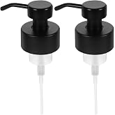 JECOMPRIS 2pcs Foam Soap Dispenser Shampoo Bottle Pump Head Lotion Dispenser Pump Bottle Dispenser s Dish Soap Dispenser Oils Lotion Liquid Black Stainless Steel