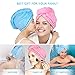Microfiber Hair Towel Wrap 2 Pack -Hair Turban Head Wrap with Button, Quick Dry -Super Absorbent for Long & Curly Hair, Anti-Frizz -Bath Artifact for Women Girls Mom Daughter