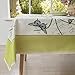 Wewoch Decorative Butterfly Floral Print Polyester Table Cloth Stain Resistant and Spillproof Rectangle Tablecloth for Dinning Room 60 Inch by 120 Inch