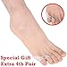 Dr.Koyama Pinky Toe Bunion Variety Corrector Straightener Splint Separator Protector -Tailor's Bunion Pain Relief (3 Pairs)