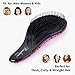 BOMBEX Detangler Brush-2 pack - No Tangles & Knots, Best Detangling Hair Brush for Tangled Hair,Pink Leopard & Matte Black