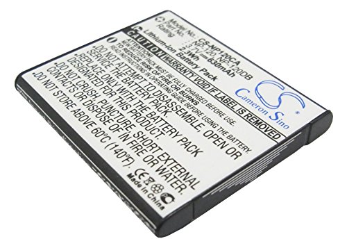 630mAh Battery For CASIO Exilim EX-S200, Exilim EX-ZS10, Exilim EX-S200BE