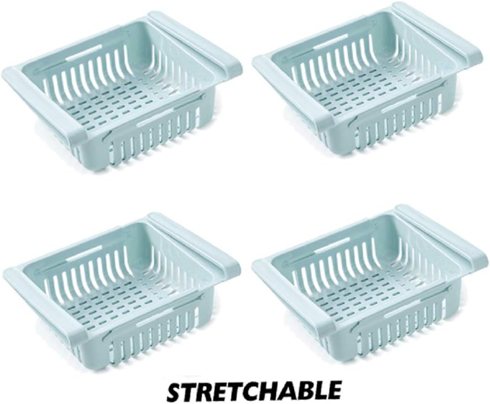 Estantes y soportes fresco nevera elástico espaciador Organizador para