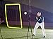 Powerfly Baseball Trainer - Practice Pitchback Net for Pitching Hitting Batting Throwing - 68x48in Youth Multi-Angle Ball Return Rebounder - Softball Pitch Back Training Equipment with Strike Zone
