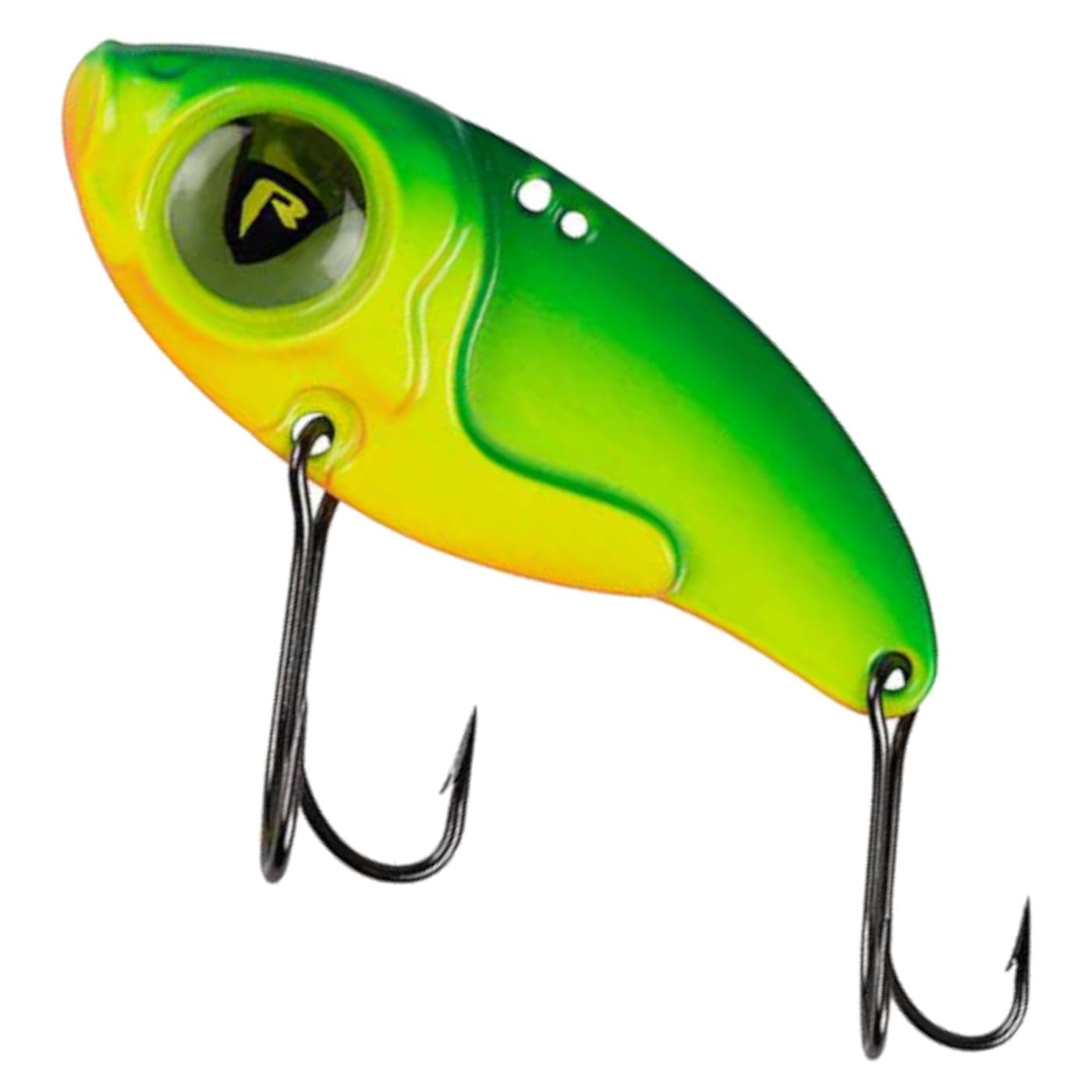 Fox Rage Big Eye Blade Spinning Bait, Colour: UV Fire Tiger, Length / Weight: 4 cm / 8 g