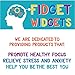 FidgetWidgets 12-Piece Kit + BONUS SURPRISE TOY | Included: 6 Mesh and Marble Toys + 2 Flip Bike Chain Toys + 4 Fidget Pencil Toppers