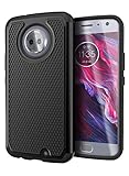Moto X4 Case, Cimo [Shockproof] Heavy Duty Shock Absorbing Hybrid Protection Cover for Motorola Moto X4 - Black