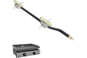 MOASKER Replacement Parts Griddle Burner Control Valve for Blackstone 22Inch Tabletop Grill 1666 1813 1842, Grill Burner Valve with Gas Rail for Blackstone 22inch Flat Top Gas Grills