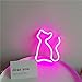 QiaoFei Neon Light,LED Cat Sign Shaped Decor Light,Wall Decor for Christmas,Birthday party,Kids Room, Living Room, Wedding Party Decor(Pink)