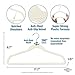 Closet Complete Premium True Heavyweight Velvet Hangers, 50, Black