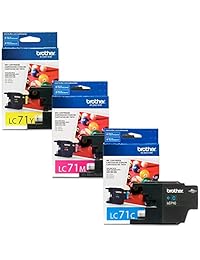 Brother lc-71 Standard Yield Cartucho de tinta Set colores sólo (CMY)