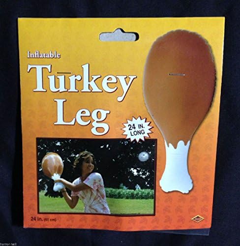 Funny--JUMBO INFLATABLE TURKEY LEG--Thanksgiving Christmas Medieval Costume Prop