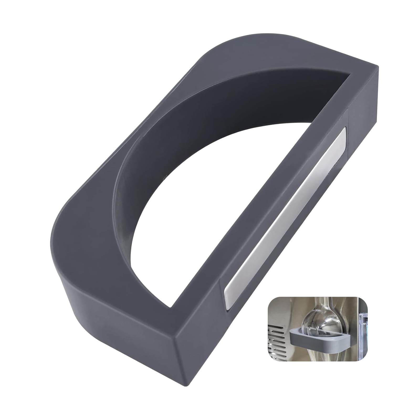 Photo 1 of 1 Pc Grey Upgrade Powerful Magnetic Ice Scoop Holder, Adjustable Multi-Angle, Compatible with Ge Opal Nugget Ice Maker 1.0 & 2.0, Fit for Use on Any Metal Surface, Scoop and Ice Maker Not Included