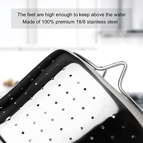 Instant Pot Steamer Basket, 6 or 8 qt Pressure Cooker Accessories, Premium Instapot Insert and Colander, Perfect for Steaming Vegetables Eggs Fruits by HAOZAN - Thumbnail 3