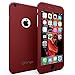 Mengo SlimFit 360 [Ultra-Thin] Case for iPhone 6/6S With Tempered Glass Screen Protector - Red (Will Not Fit 6/6S Plus)