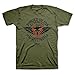 Forged In His Strength Christian T-Shirt,Military Green,X-Large