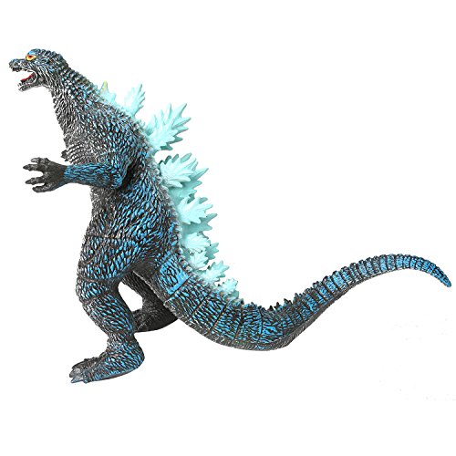 rainbow yuango Godzilla 14" 13" 7" Standing Gojirasaurus Dinosaur Model Action Figure Toy Soft Vinyl Plastic Dino Movie Monster Series for Kids(Blue)