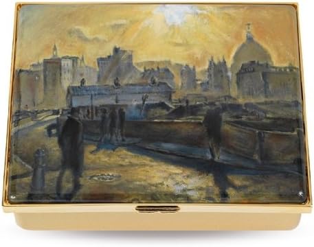 Halcyon DaysEnamel Trinket Box - LE Cyril Mann 'St. Paul's from Moor Lane'