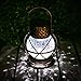 Go2garden Solar Lantern Outdoor Hanging Garden Lights, Decorative Rainbow Lamp Metal&Glass for Patio Tabletop Decorations (3 Lumens)