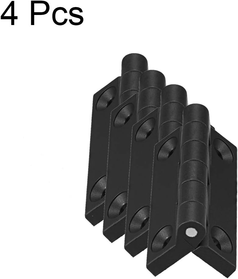 sourcing map 4pcs Cabinet Gate Closet Door 102mm Length ABS Nylon Hinge, 102mm x 80mm x 18mm,4 pcs - Image 4