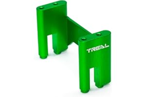 TREAL 7075 Aluminum Servo Mount CNC Machined Upgrades for Axial 1/8 AXP8 Gilamon(Green)