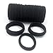 J-MEE Hair Bands 100PCS Seamless Cotton Ponytail Holders Scrunchies Hair Accessories for Thick Hair (black)