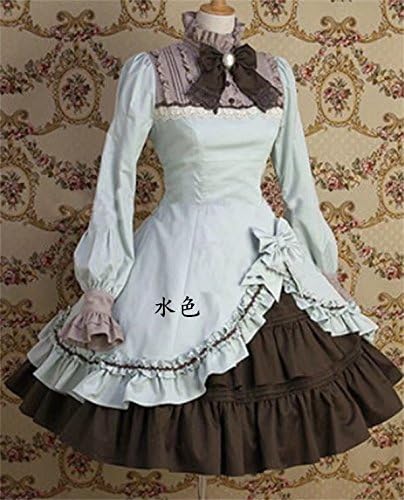 Amazon ノーブランド品 受注生産 ヨーロッパ 宮廷豪華ドレス 演出服 ワンピース 洋装 貴族 舞踏会 パーティー 衣装 Lolita ロリータ ゴスロリ かわいい リボン 水色 2xl パーティードレス 通販
