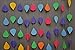 Boston Creative company LLC Rainbow Raindrop Garland - Paper Raindrops - Rain Drop - Raindrop Paper Garland - Nursery Decor - April Showers - Spring Garland - Raindrop Baby Shower #GAR_110