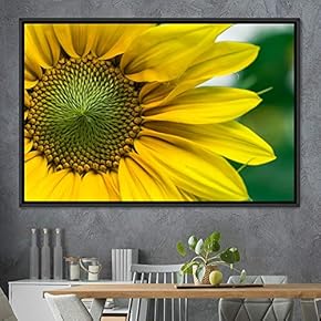 signwin Framed Canvas Wall Art Blooming Closeup Botanical...