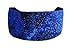 Bargain Headbands, Gold Splashed Deep Blue Batik, Soft Cloth Headwrap Headband