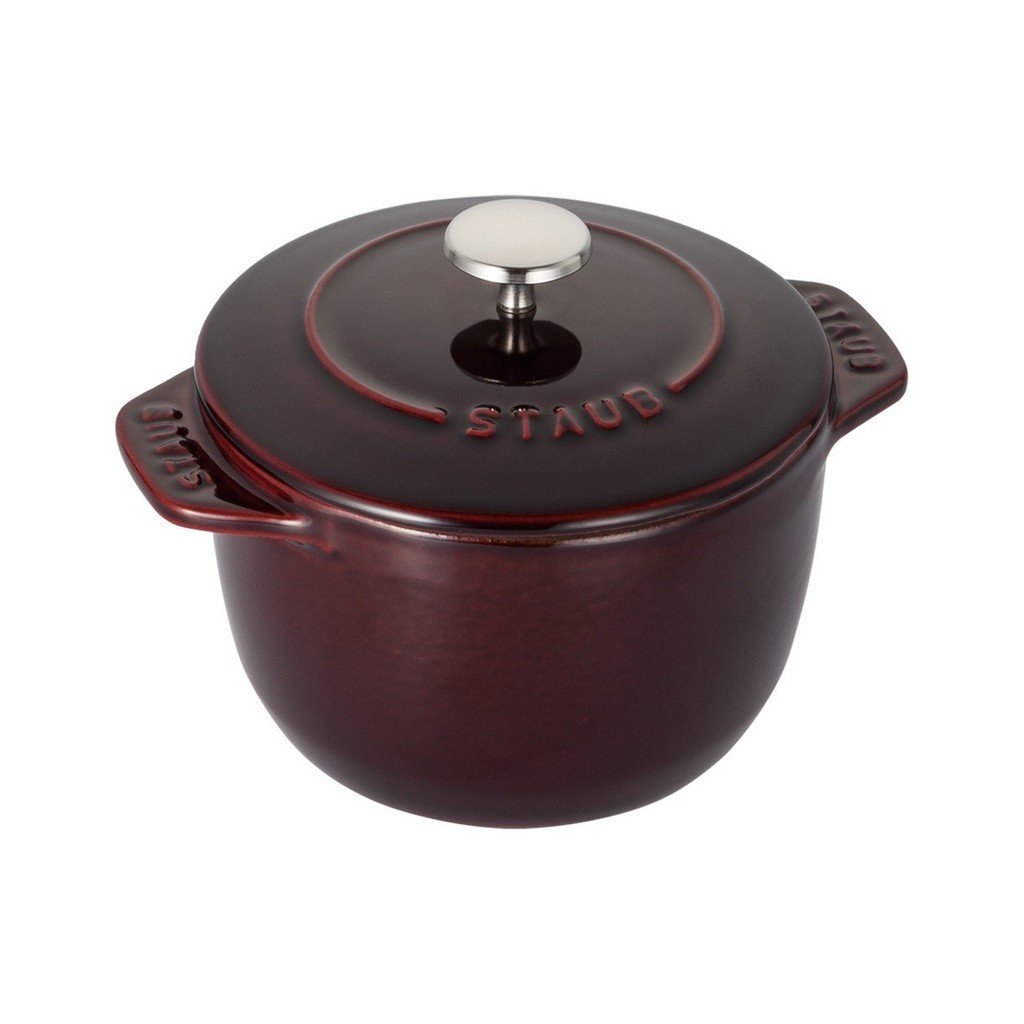 Staub Cast Iron Petite French Oven (0.75-qt, Grenadine)