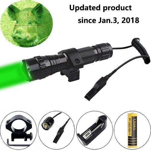 Ulako Green Light LED Coyote Hog Pig Varmint Predator Hunting Light