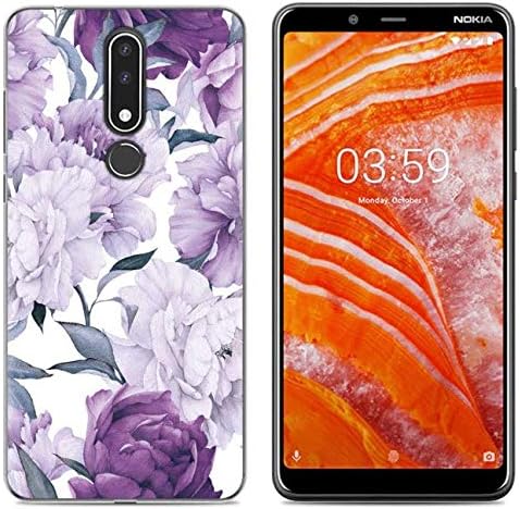 for Nokia 3.1 Plus Case, Nokia X3 Case, mellonlu Luxury Cute Slim Soft TPU Silicone Rubber Shockproof Protective Phone Case Cover for Nokia 3.1 Plus (Not fit Nokia 3.1)