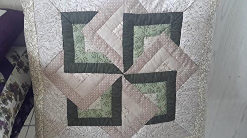 Amish Handmade Soft Green Squares Quillow