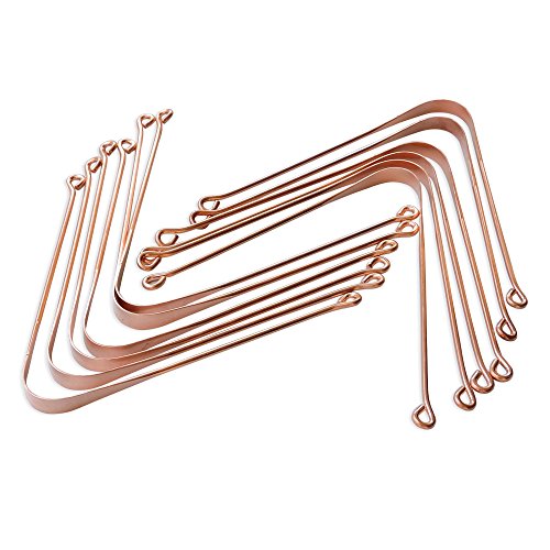 Pure Copper Tongue Cleaner Set of 12 by HealthGoodsIn