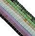 Green Violet Milky Mix 6mm Square Czech Czechmate Glass Two Hole Tile Bead Approx 225