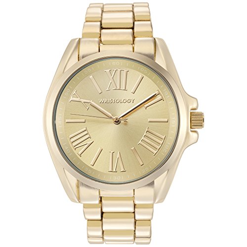WRISTOLOGY Rachel Womens Super Chunky Gold Boyfriend Metal Watch Buy