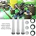 3 Set Gas Can Spout Replacement Kit Old Style Pour Spout Nozzle Part with Gaskets Collars Stopper Caps Vent Cap for Industrial Machinery Refuel, Garden Machinery Refuel and Car Refuel