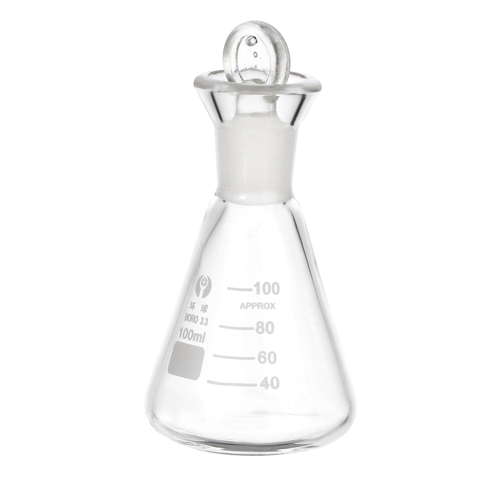 PATIKIL Erlenmeyer Flask, 100ml 3.4oz Narrow Mouth
