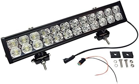 Southern Truck 72021 20" 120W LED Light Bar (Str, Dbl Row, Combo Flood/Beam (DT Harness 79900/9,600 Lumens Adjustable Base Mount)