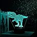 Dinosaur Toys - 3D Dinosaur Night Lights for Kids, 7 Colors Changing Decor Lamp with 3 Dinosaur Stickers, Christmas and Birthday Gifts for Boys Girls