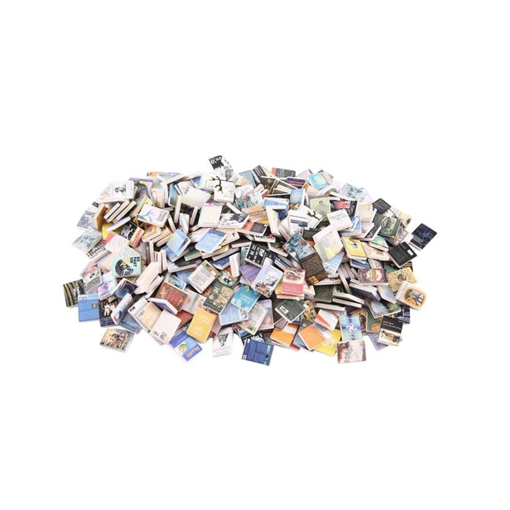 Stroagymoon Anti-Anxiety 200 Books Miniature Library Shake Away Your Anxiety B