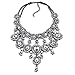 Teniu Fashion Crystal Flower Necklace Statement Collar Necklace Vintage Jewelry For Women Necklace