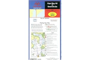 MAPTECH Waterproof Charts WPC099: Cape May, NJ to Savannah, GA Waterproof Chart